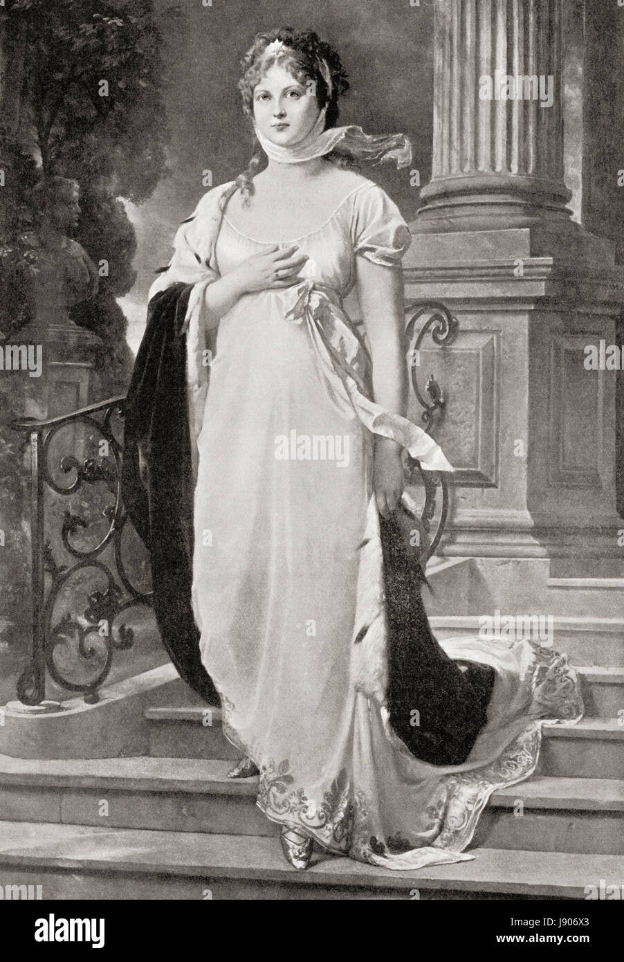 Herzogin Luise von Mecklenburg-Strelitz, 1776-1810. Queen Consort von Preußen als die Frau von König Frederick William III.  Hutchinson Geschichte der Nationen veröffentlichte 1915. Stockfoto