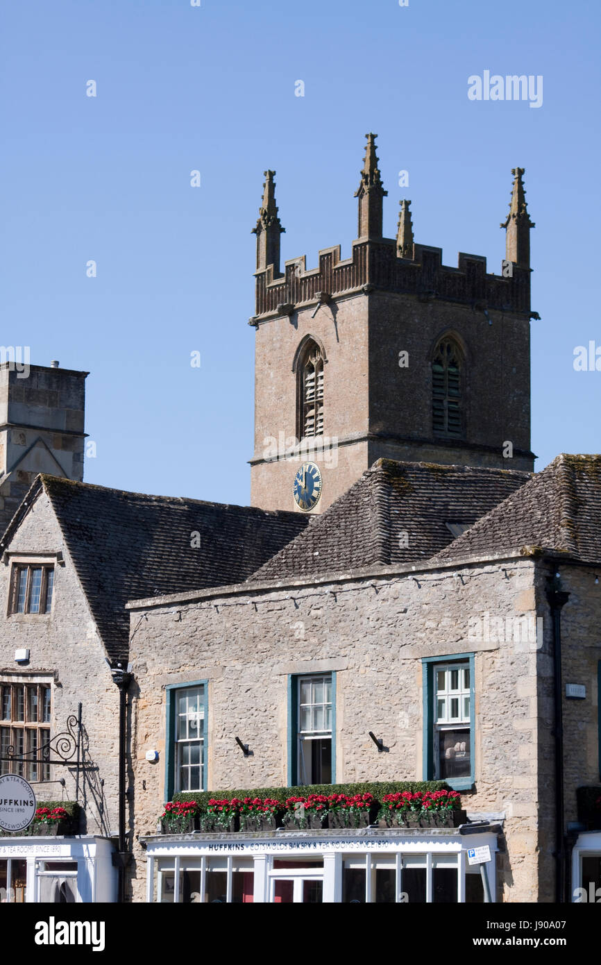 Kirche in der Wold Gloucestershire England. Stockfoto