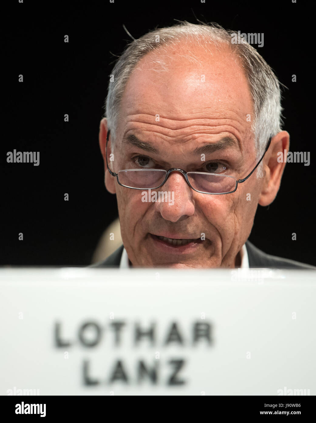 Berlin, Deutschland. 31. Mai 2017. An Bord Zalando Aufsichtsrat Vorsitzender Lothar Lanz, fotografiert auf der Generalversammlung des Zalando SE in Berlin, Deutschland, 31. Mai 2017. Foto: Bernd von Jutrczenka/Dpa/Alamy Live News Stockfoto