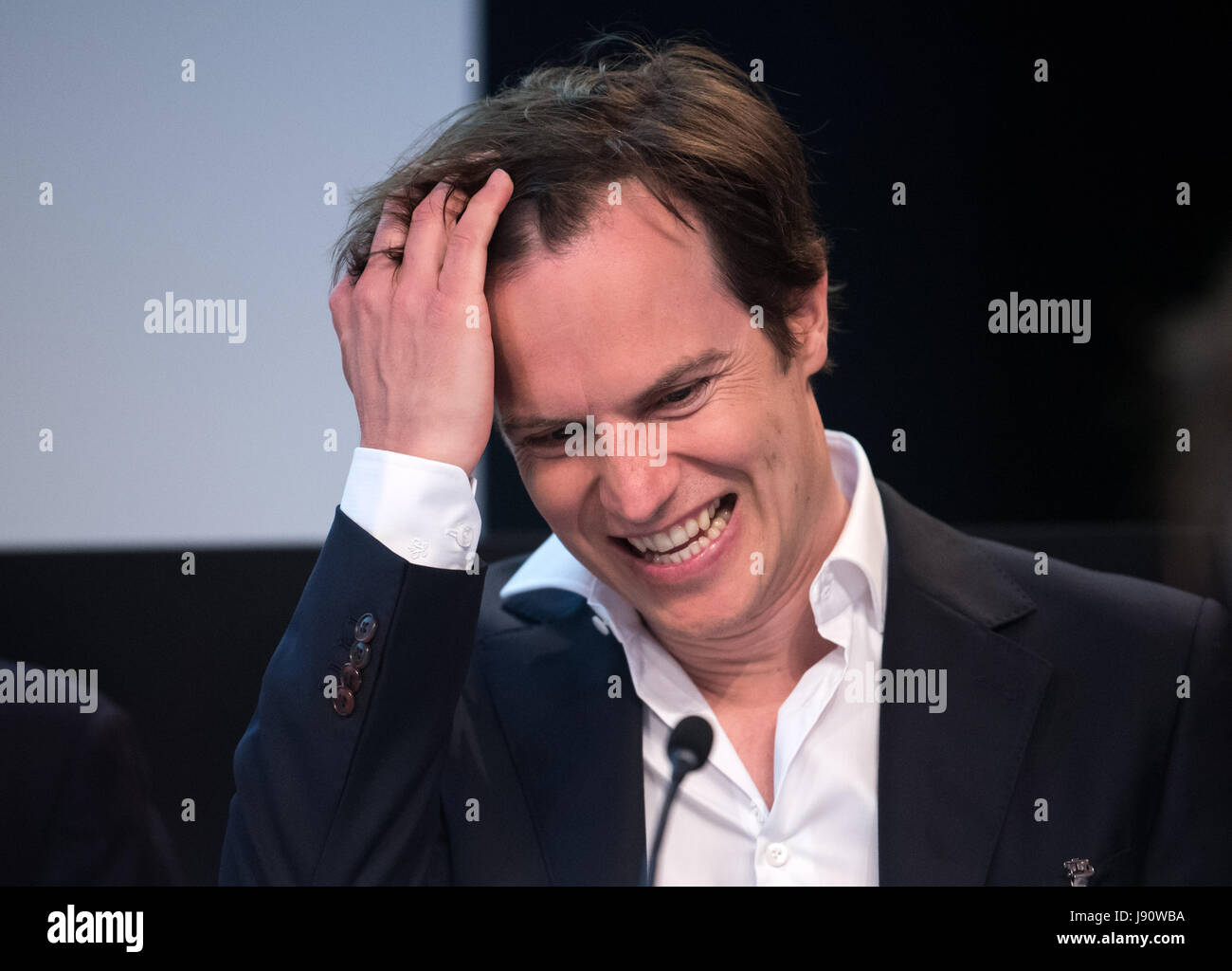 Berlin, Deutschland. 31. Mai 2017. Zalando Aufsichtsratsmitglied Alexander Samwer, fotografiert auf der Generalversammlung des Zalando SE in Berlin, Deutschland, 31. Mai 2017. Foto: Bernd von Jutrczenka/Dpa/Alamy Live News Stockfoto