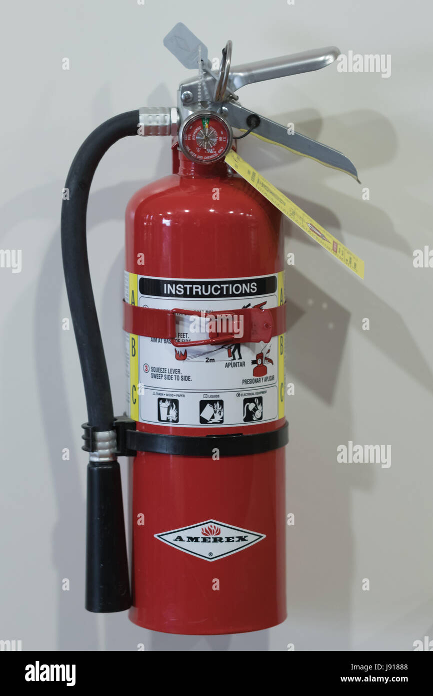 Feuerlöscher Stockfoto
