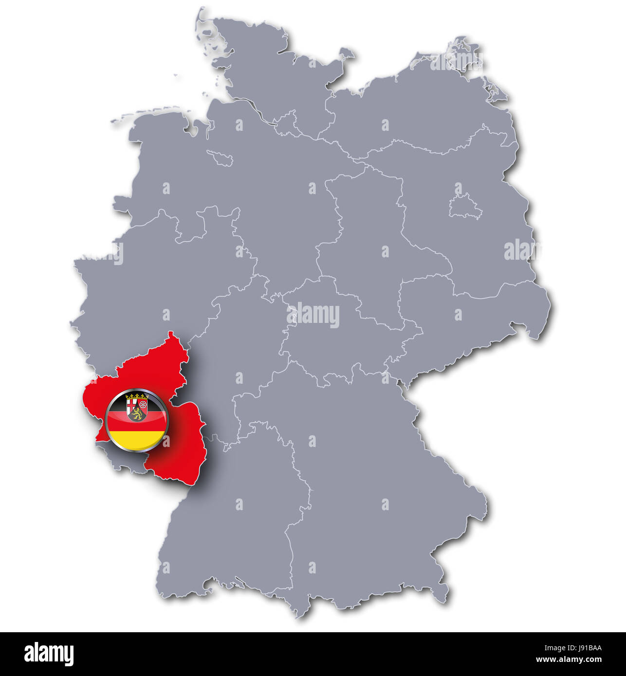 Karte, Deutsch, Land, Immo, Boden, Atlas, Karte der Welt, Karte, Karte von Stockfoto