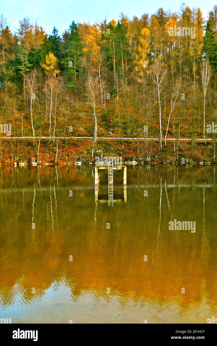 Stary Harcov See, Liberec, Tschechische Republik Stockfoto