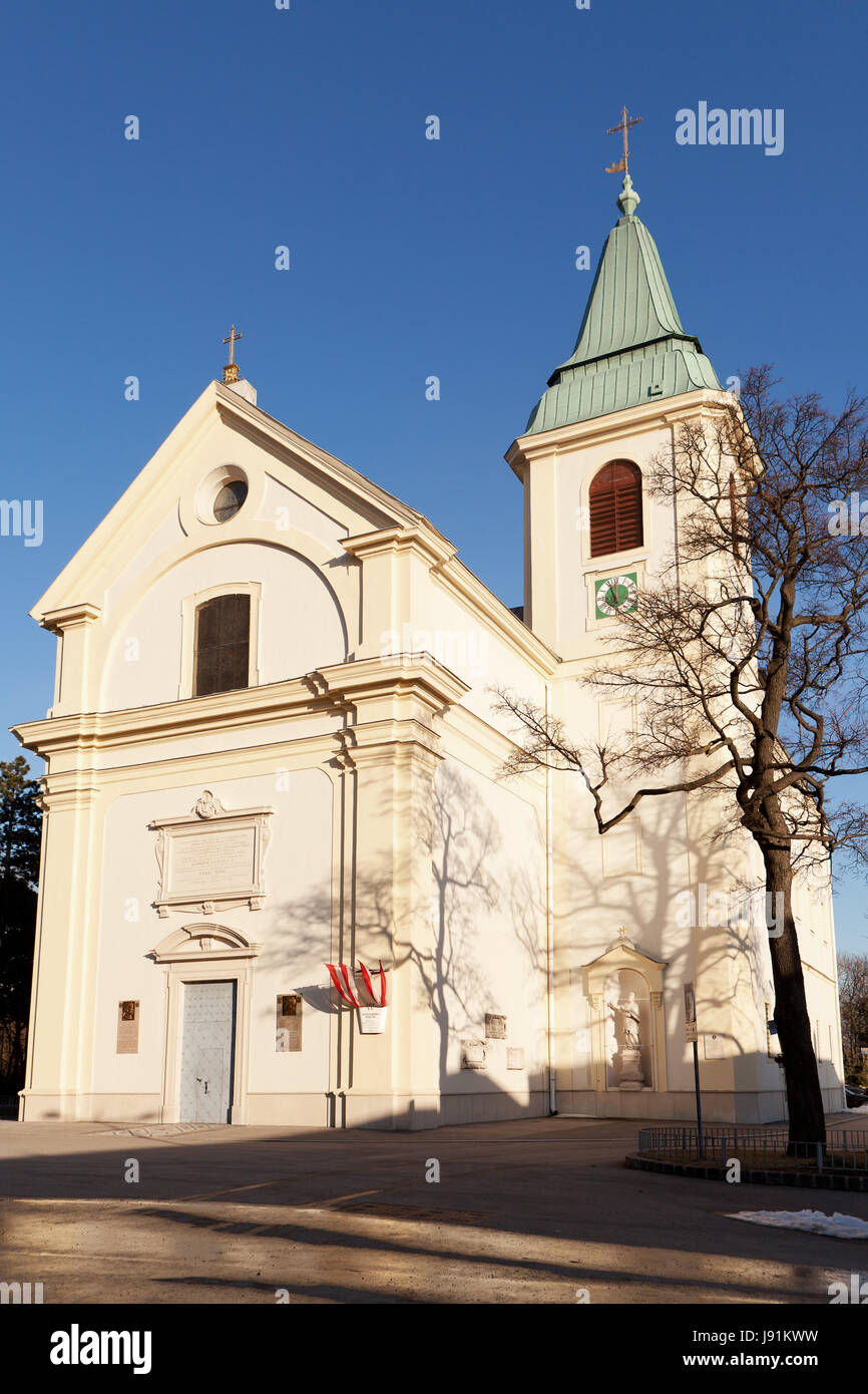 Kirche, Wien, Religion, glauben, Kirche, Wien, Österreicher, Barock, Stockfoto