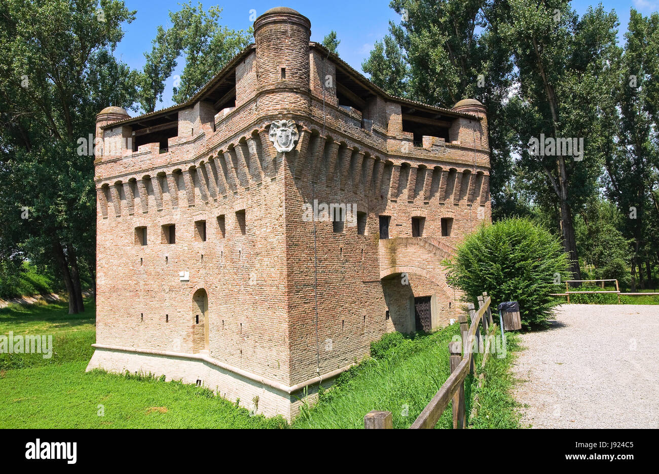 Rocca di Stellata. Bondeno. Emilia-Romagna. Italien. Stockfoto