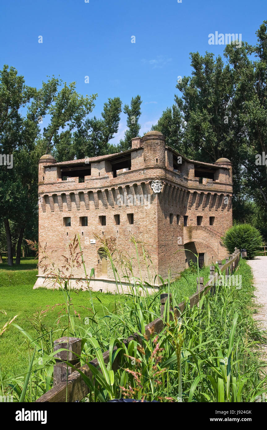 Rocca di Stellata. Bondeno. Emilia-Romagna. Italien. Stockfoto