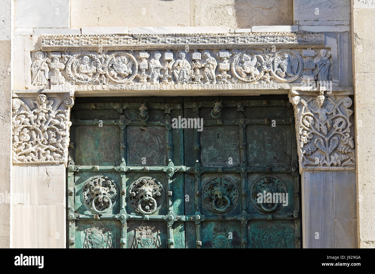 Kathedrale von Troia. Puglia. Italien. Stockfoto