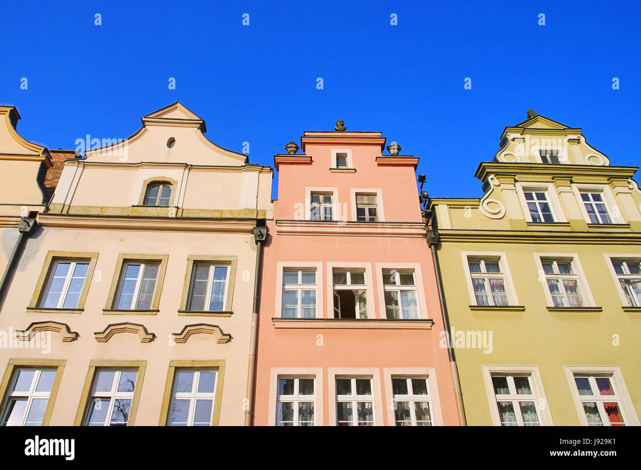 Ort Stadt Fassade Polen Schlesien Haus Gebaude Detail