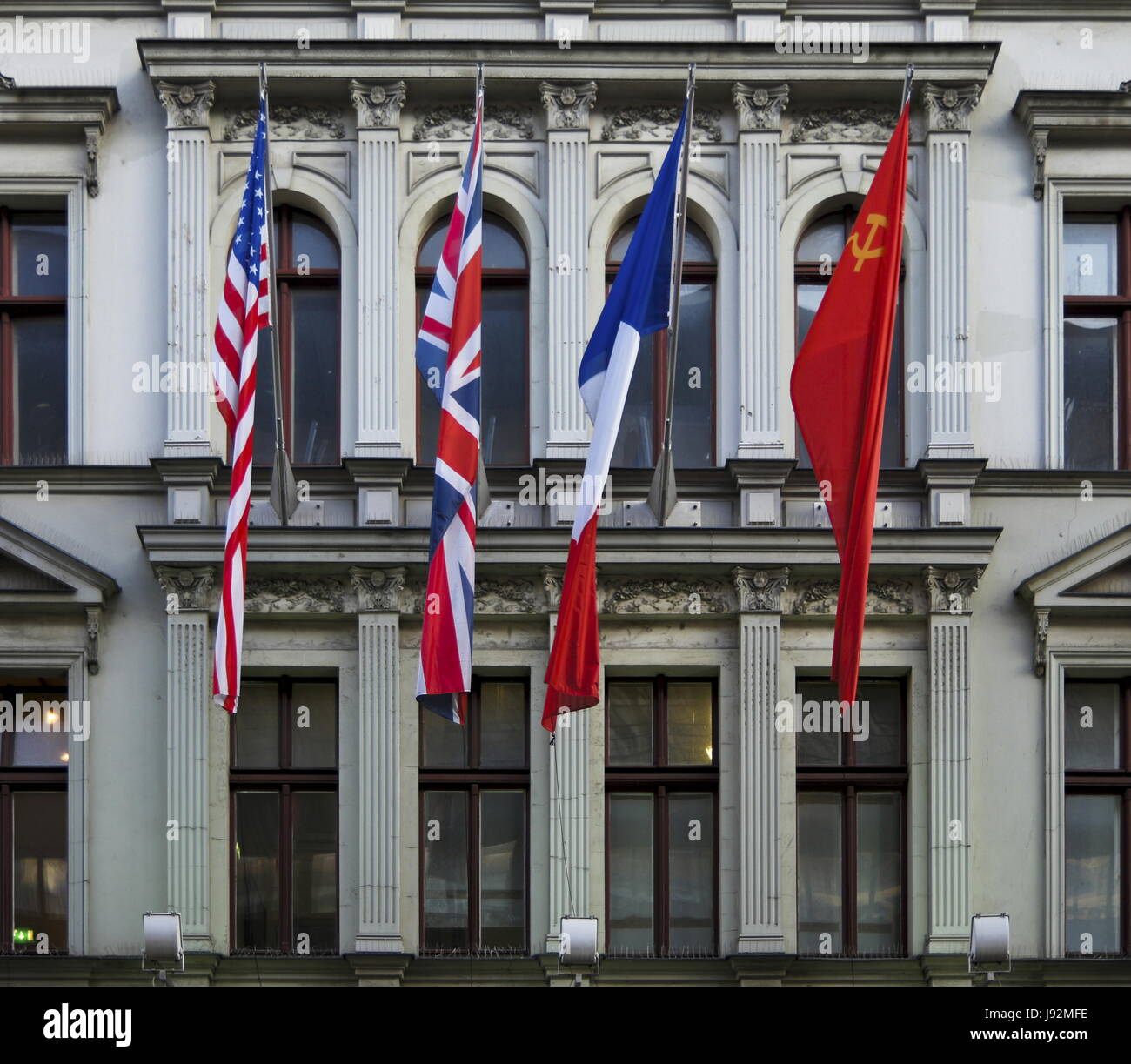 Checkpoint Charlie - Grenzübergang Stockfoto