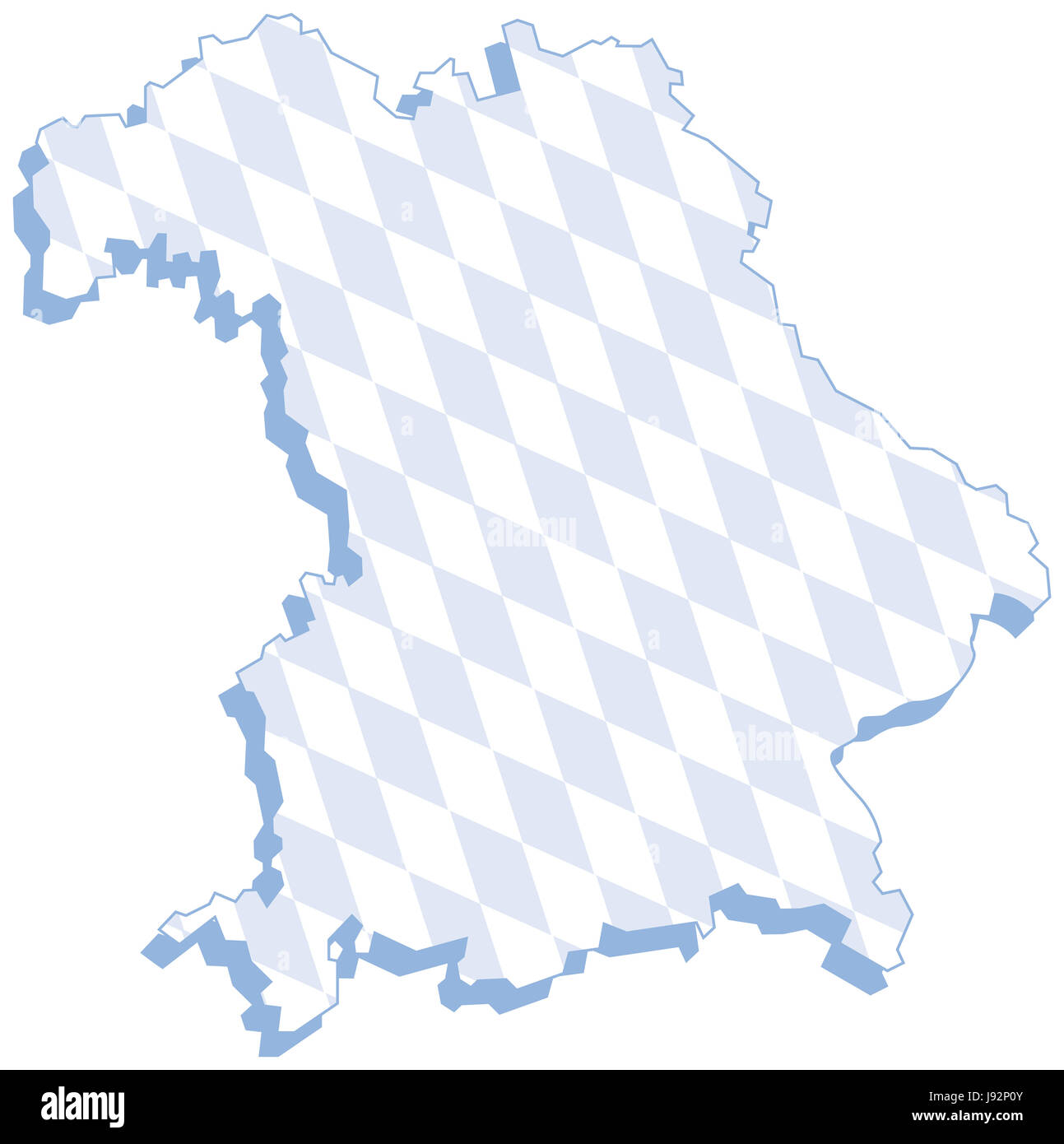 blau, Bayern, Rauten, Raute, bayerische, Regierung, Staat, regierungssitz Stockfoto