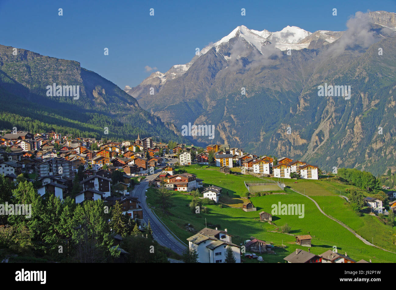 Alpen, Schweiz, Tal, Wallis, Glanz, glänzt, helles, lucent, Licht, Stockfoto