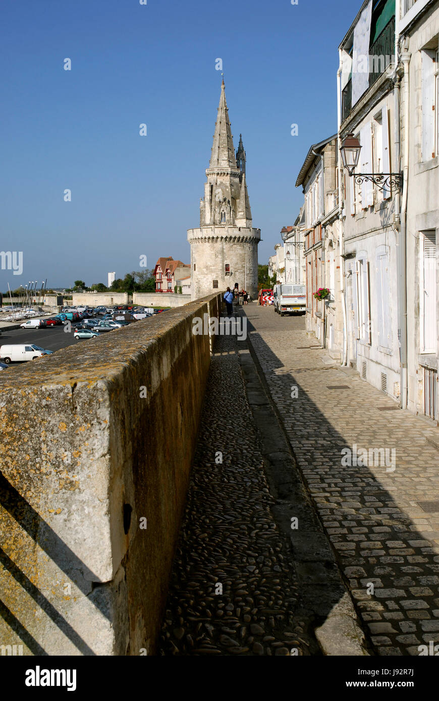 Turm, Frankreich, Laterne, Befestigung, halten, Wall, blau, Stadt, Stadt, Stockfoto