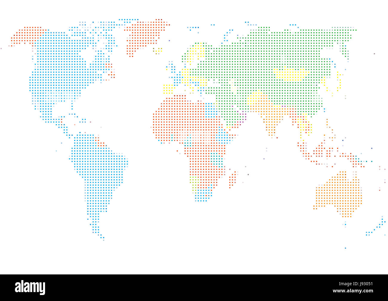 Navigation, Farbe, Asien, Afrika, Antarktis, Europa, Australien, Amerika, Stockfoto