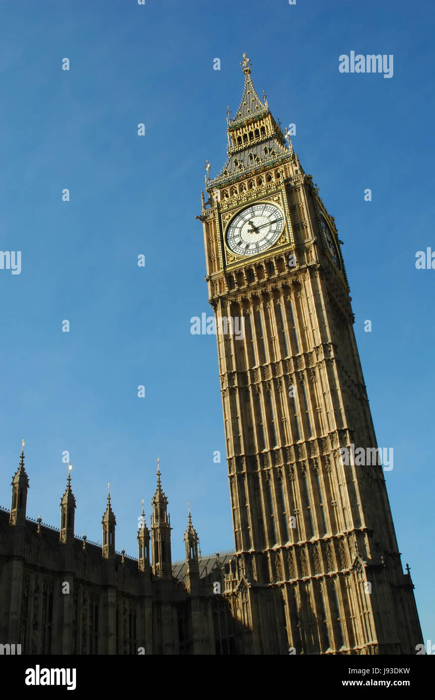 Turm, Tourismus, Uhr, London, Regierung, Britisch, Sehenswürdigkeit, Turm, Gebäude, Stockfoto