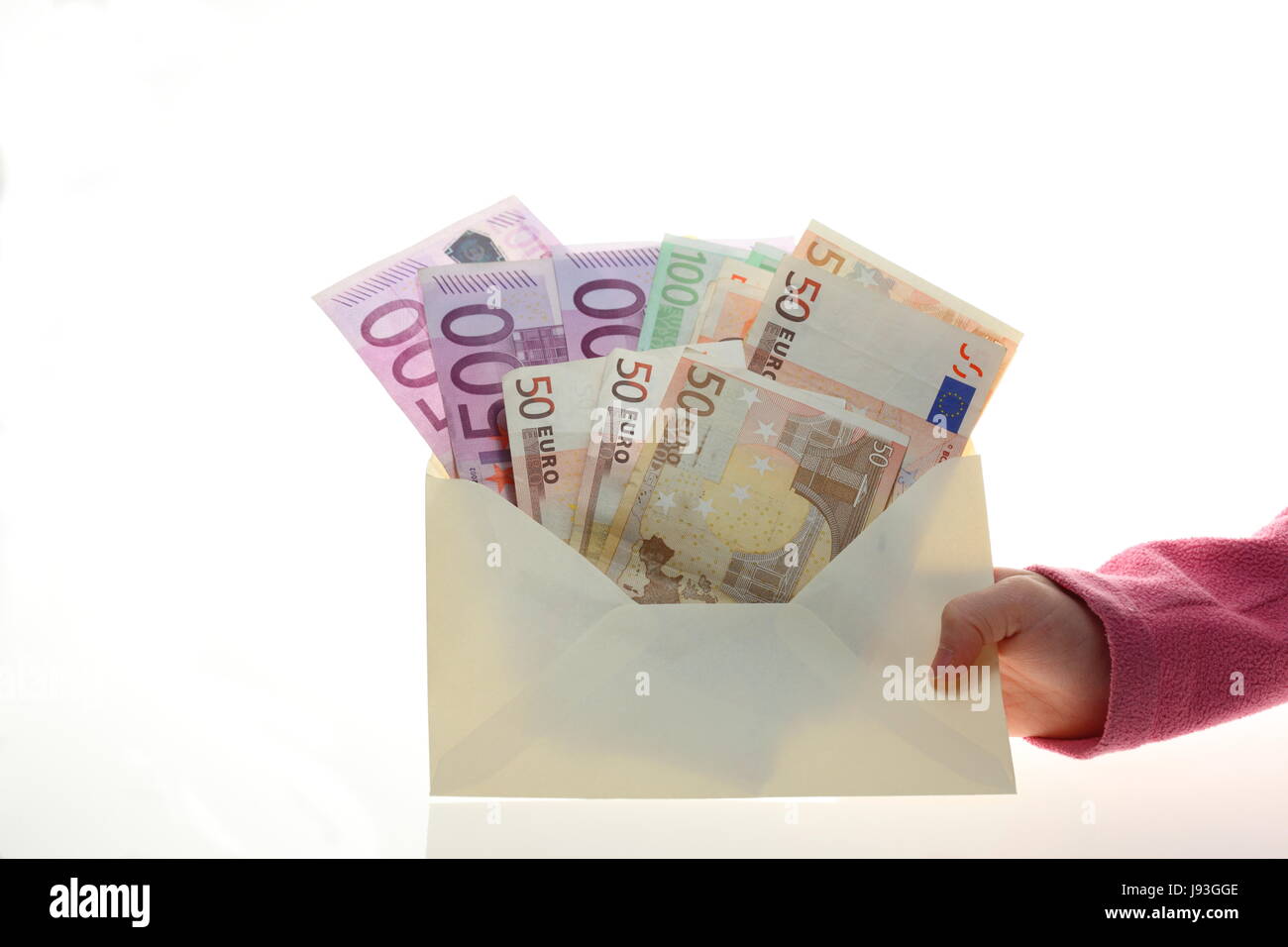 Geld-Brief Stockfoto