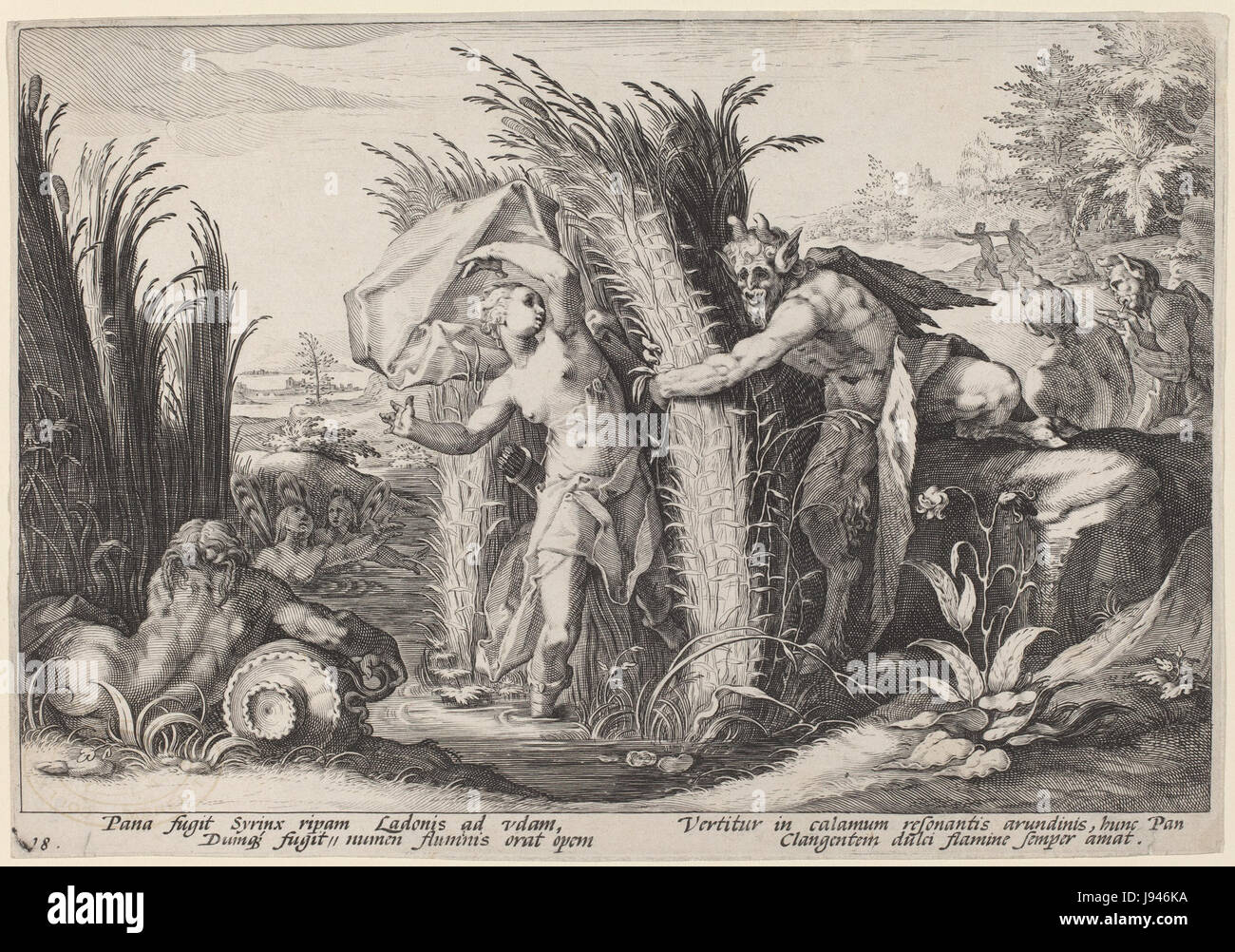 1600ca. Ovids Metamorphosen Ätzen von Washington DC, NGA (2) Stockfoto