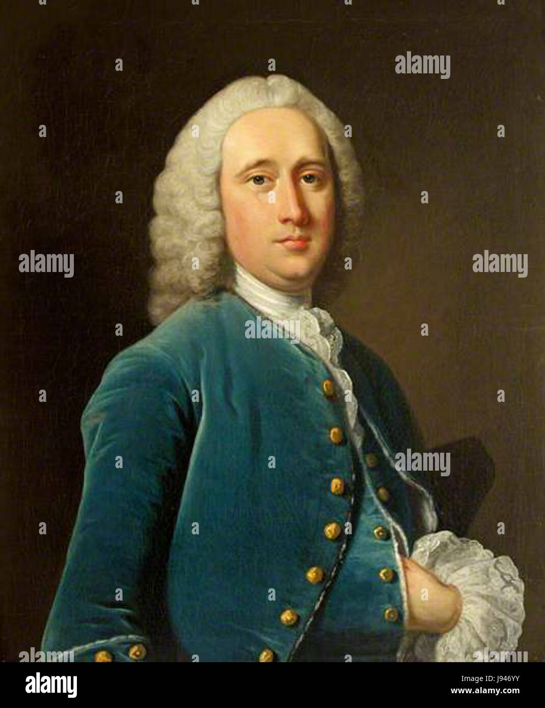 Sanderson Miller Hudson war ein englischer Architekt, der für seine Arbeit im 18. Jahrhundert bekannt war, insbesondere in der Gestaltung von Landhäusern und Landschaften, mit Schwerpunkt auf palladianischer Architektur und klassischen Stilen. Stockfoto