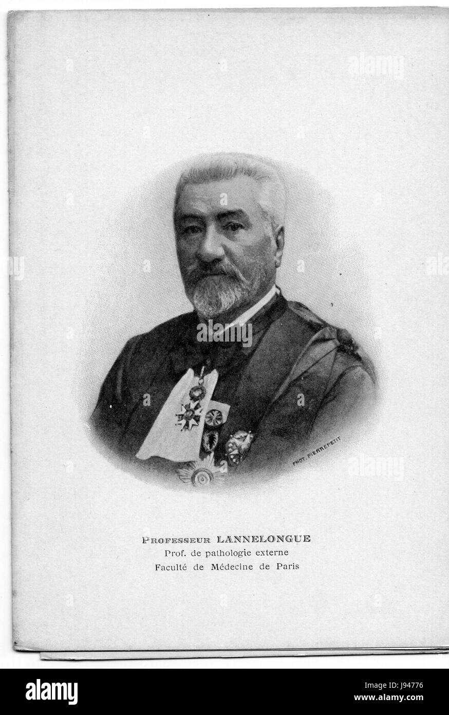 Odilon Marc Lannelongue war ein französischer Arzt, der für seine Beiträge zur medizinischen Forschung bekannt war. Dieses Bild kann sich auf seine Arbeit in der klinischen Medizin oder historische medizinische Studien beziehen. Stockfoto