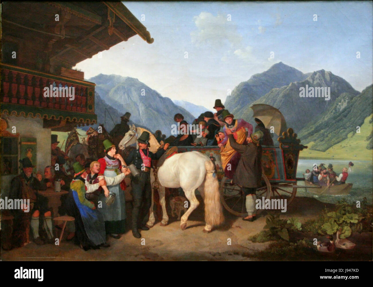 Peter von Hess Sankt Leonhardsfest in Fischhausen bin Schliersee Stockfoto
