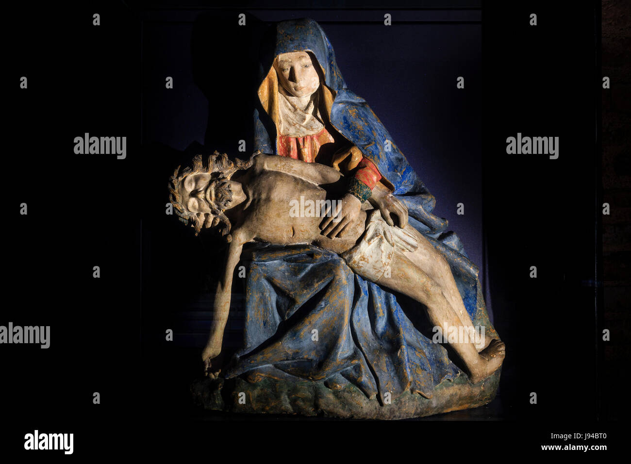 Frankreich, Tarn-et-Garonne, Moissac, Saint Pierre Abbey, ein UNESCO Weltkulturerbe, in der Kirche, Pieta Stockfoto