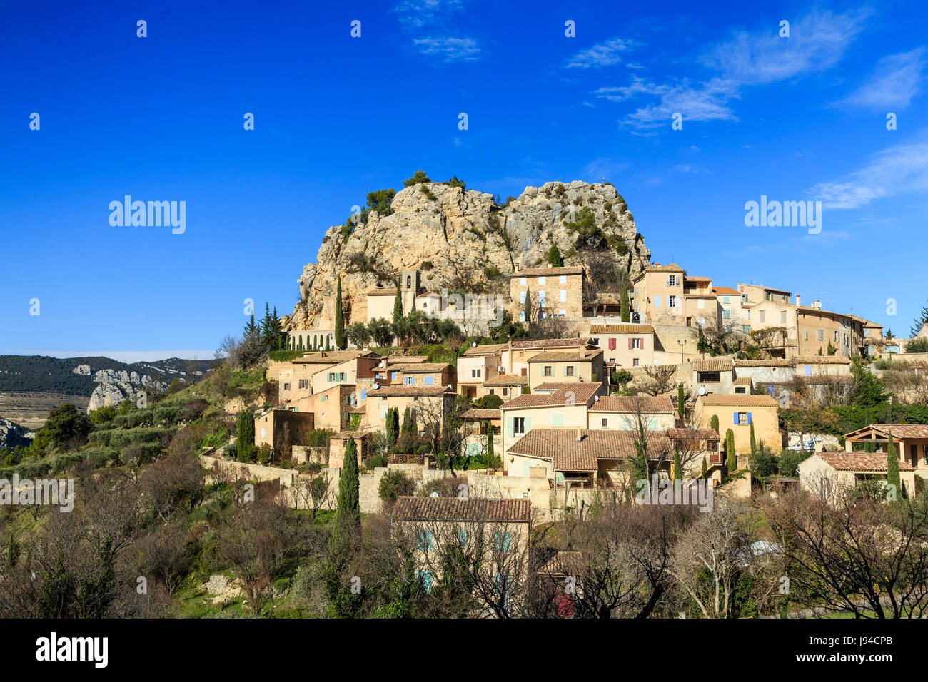 Frankreich, Vaucluse, La Roque-Alric, das Dorf Stockfoto