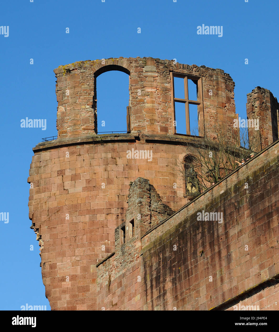 Turm, historischen, Denkmal, Fenster, Bullauge, Dachfenster, Fenster, Ruine, Stockfoto