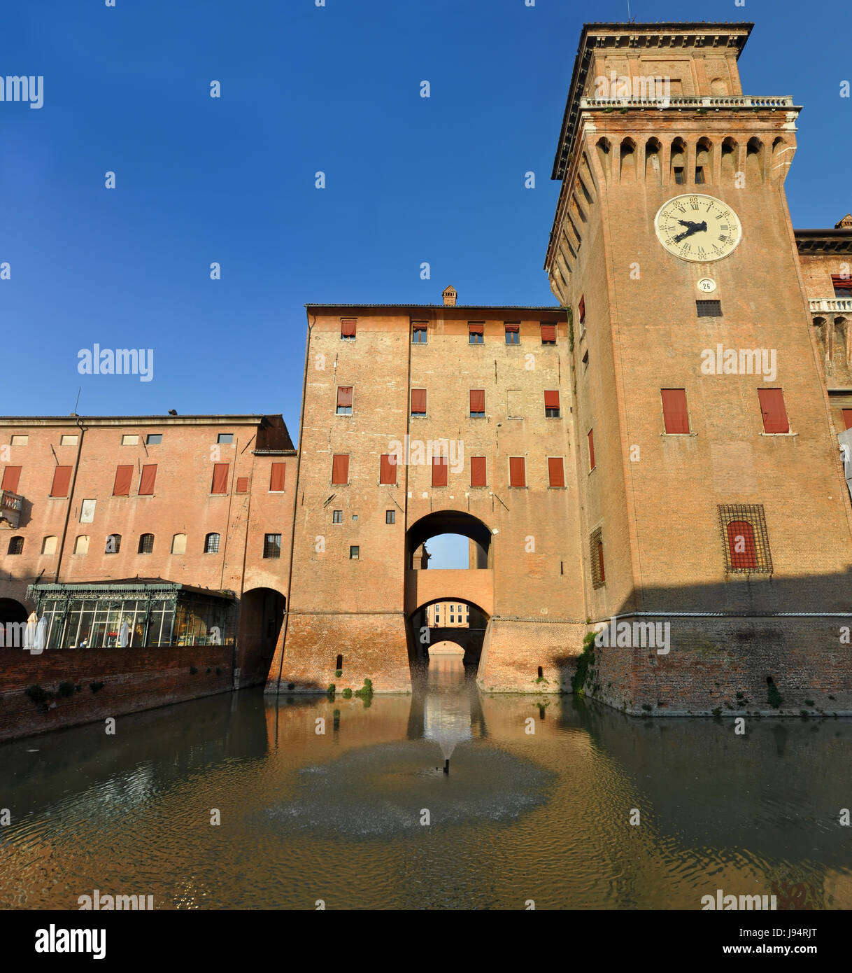 Europa, Mittelalter, Wahrzeichen, Italien, Turm, Stadt, Stadt, Denkmal, Farbe, Brücke, Stockfoto