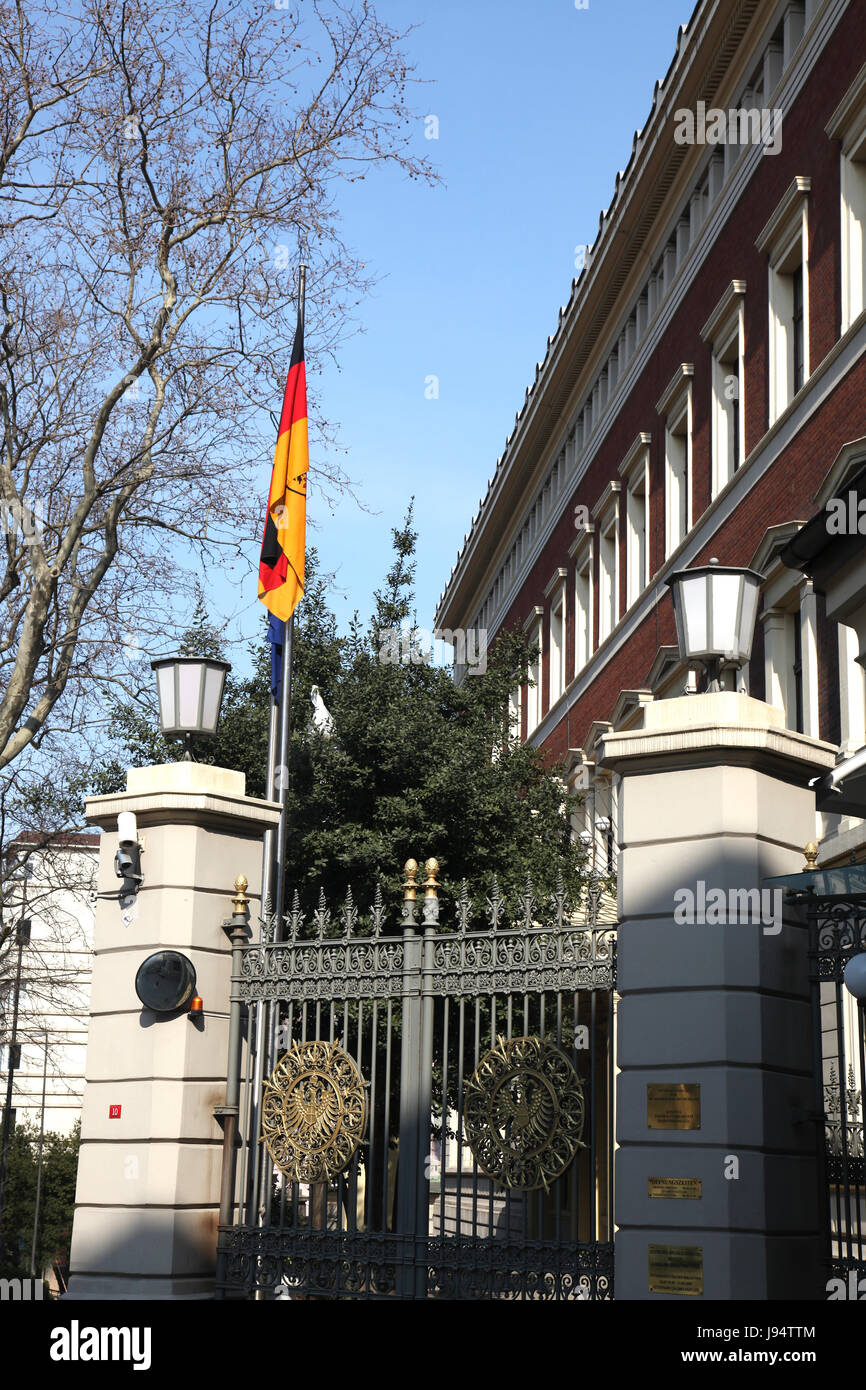 istanbul botschaft vertretung konsulat allgemeine bundesrepublik deutschland stockfotografie alamy