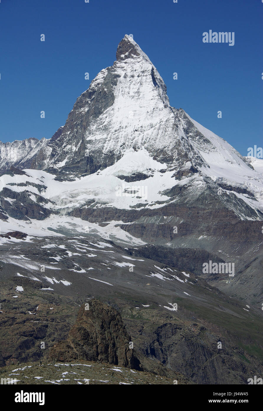 Alpen, Schweiz, Sehenswürdigkeiten, steigen, Klettern, Klettern, steigen, aufwärts, Lauffläche, Stockfoto