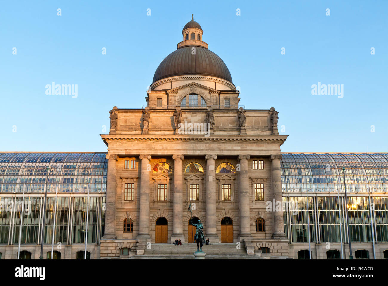 Kuppel, Bayern, Deutschland, Bundesrepublik Deutschland, München, Abendlicht, Kuppel, Stockfoto