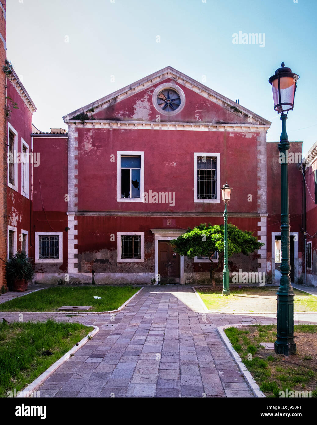 Italien, Venedig, Castello. Kirche von Sant' Anna, Chiesa di Sant'Anna, gebaut im Jahr 1242 zusammen mit einem Benediktinerkloster. Stockfoto