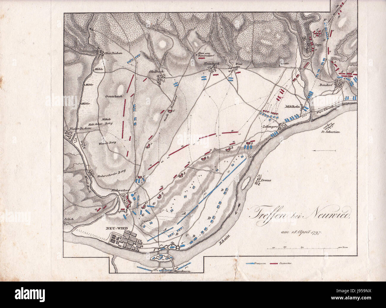 Schlacht von Neuwied (1797) Stockfoto
