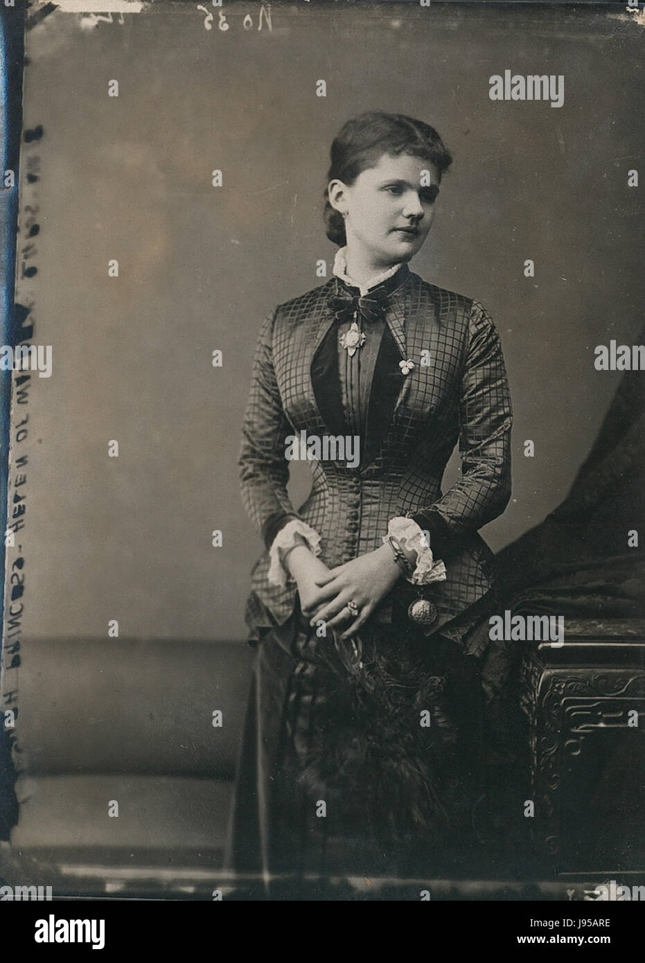 Prinzessin Helena von Waldeck, Herzogin von Albany, geboren 1861, war Mitglied der britischen Königsfamilie. Ihr Leben umfasste bedeutende politische und soziale Veränderungen und sie spielte während ihrer Zeit eine Rolle in königlichen Pflichten und karitativen Bemühungen. Stockfoto