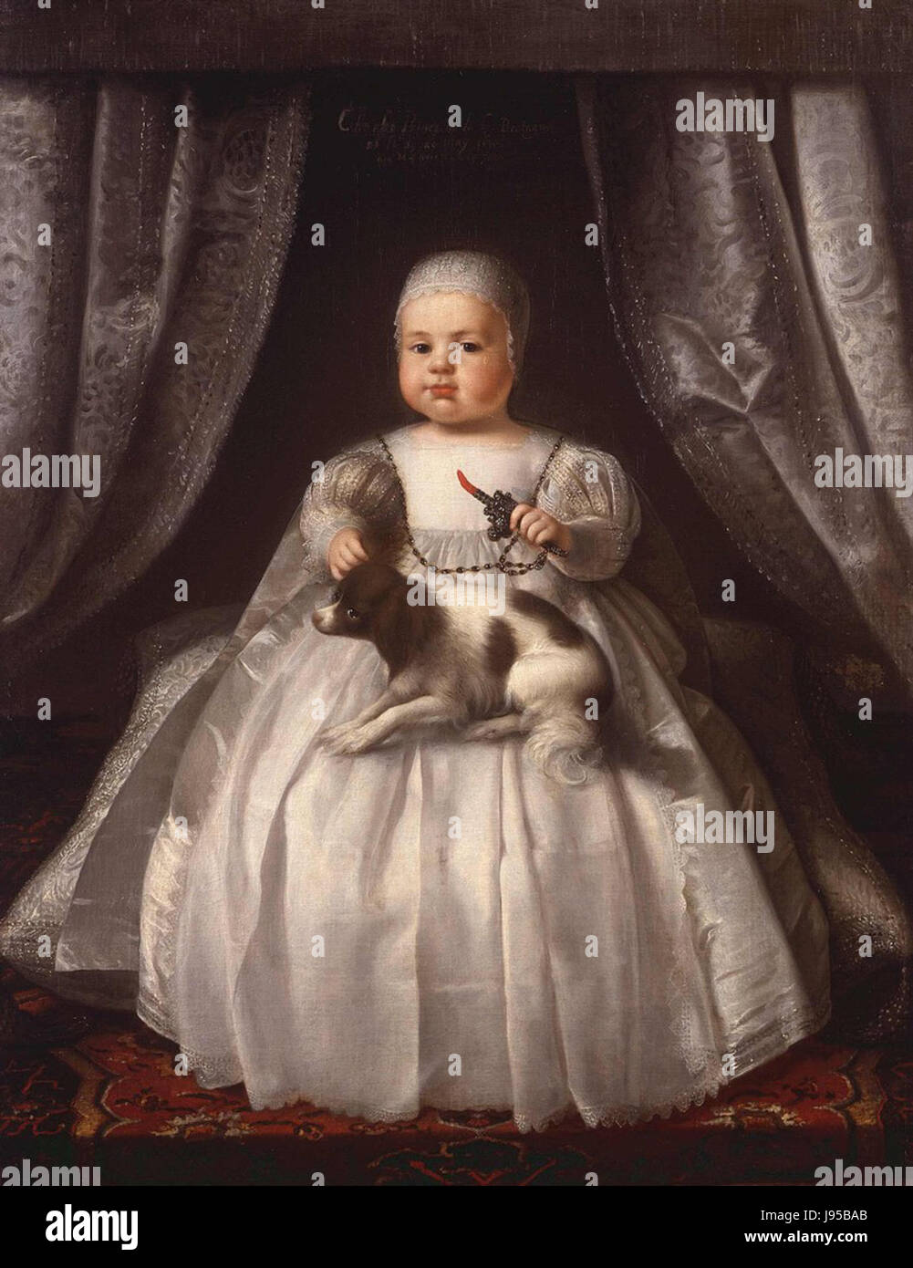 Karl II. Von England war auch als Prince of Wales bekannt und hatte in seinen frühen Jahren bedeutende königliche Statue. Der Name Egmont bezieht sich auf seine Verbindung zu einer bestimmten königlichen oder adligen Familie. Seine Herrschaft war geprägt von der Wiederherstellung der Monarchie in England nach der Commonwealth-Zeit. Stockfoto