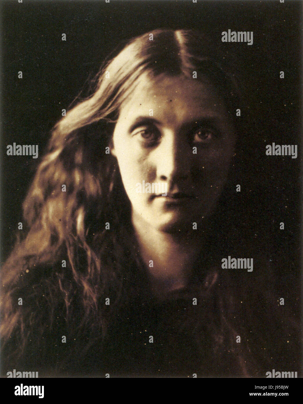 Meine Nichte Julia volles Gesicht, von Julia Margaret Cameron Stockfoto