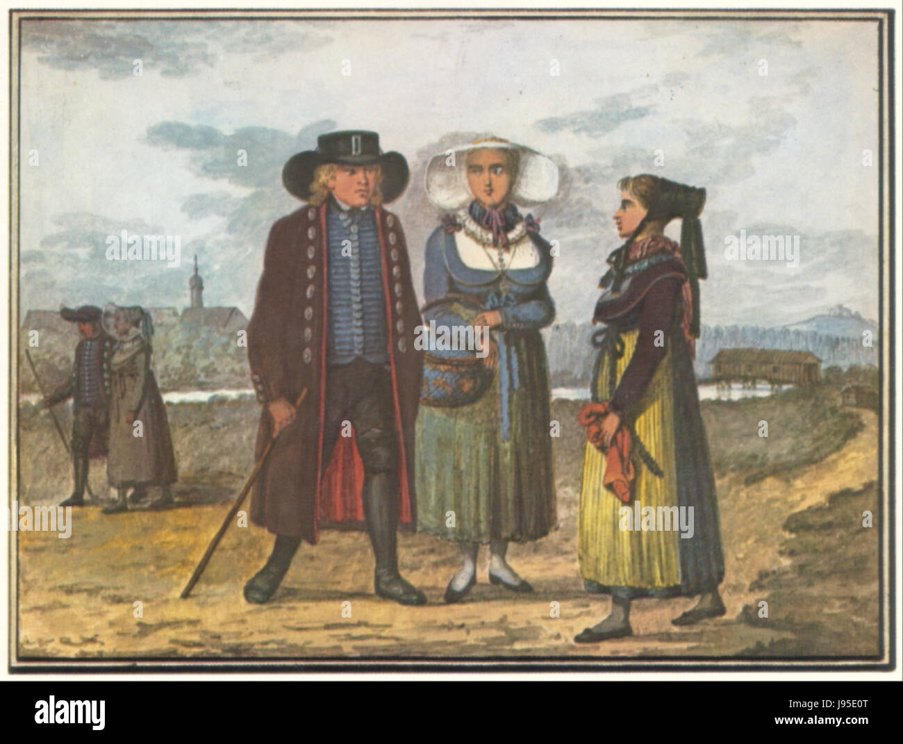 Pflug Tracht Illertal Stockfoto