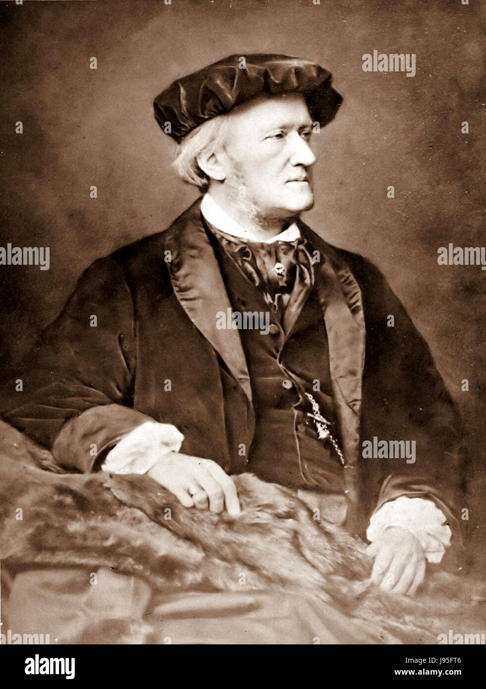 Richard Wagner von Franz Hanfstaengl, 1870-83 Stockfoto