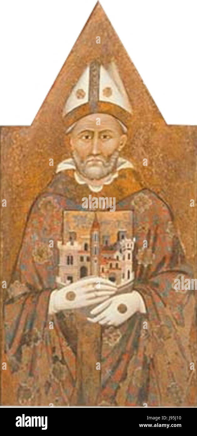 Der Hl. Herculanus war ein christlicher Märtyrer und Bischof aus dem 5. Jahrhundert. Er wird für seine religiösen Beiträge anerkannt und wird in bestimmten christlichen Traditionen geehrt. Stockfoto