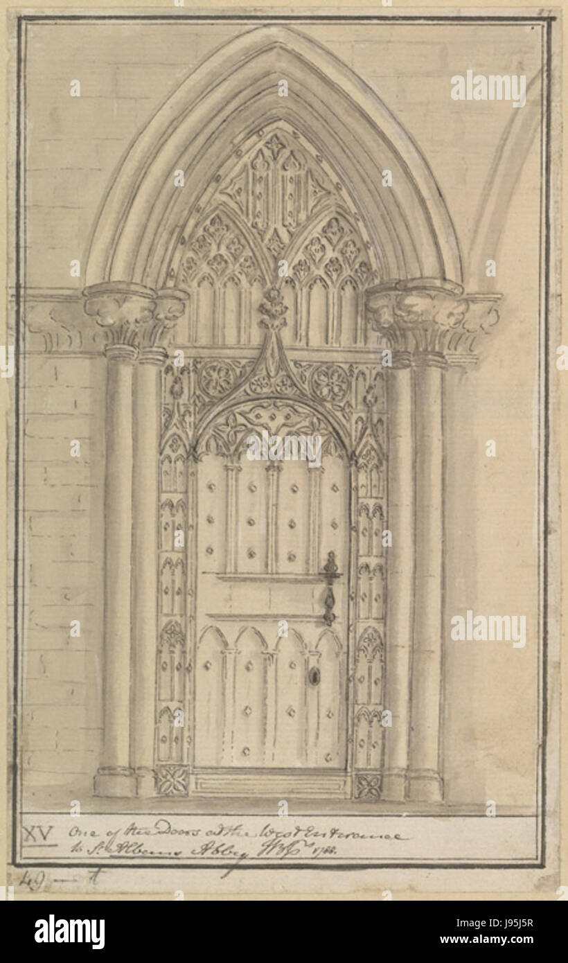 St Albans Abtei Baskerfield Stockfoto