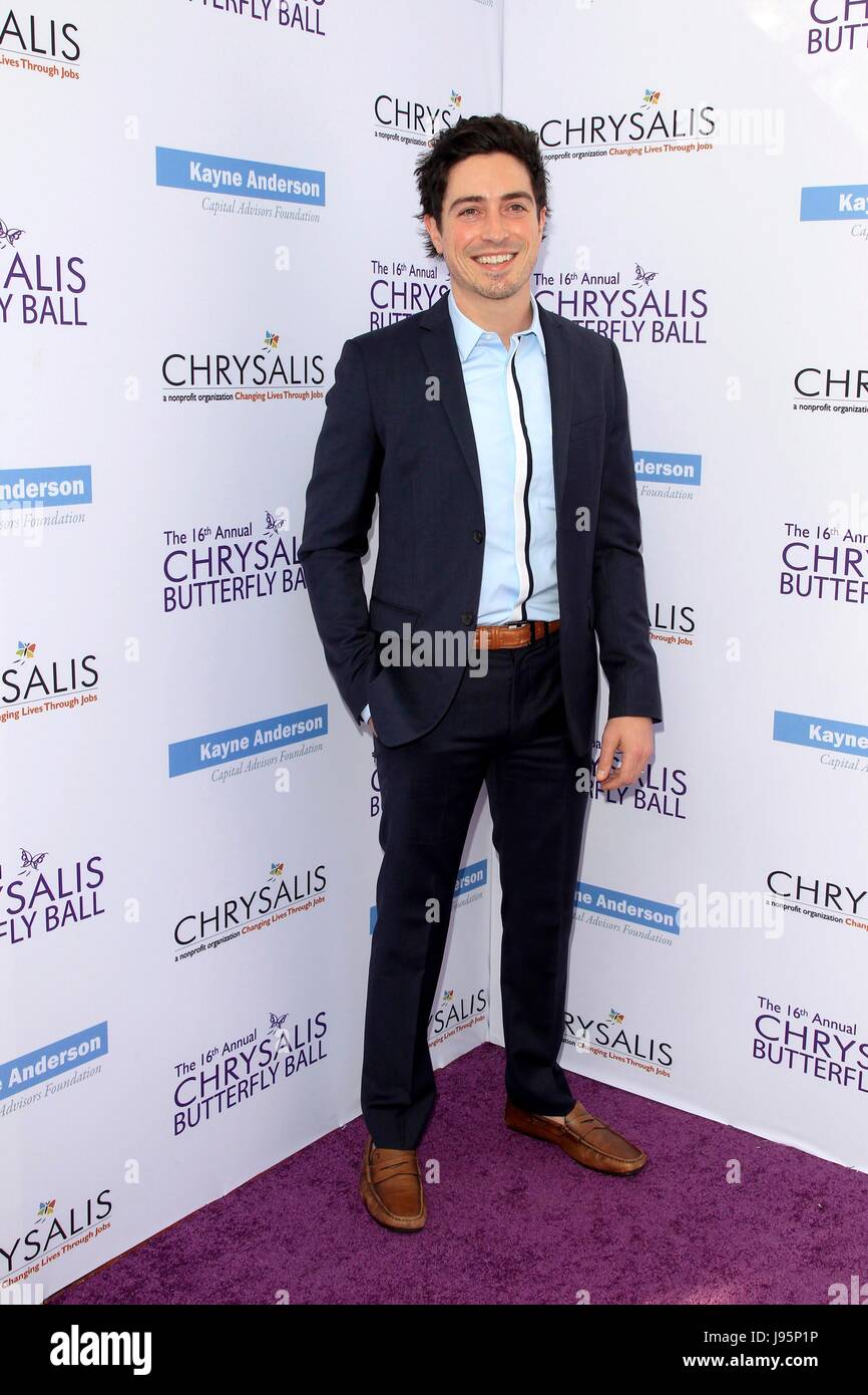 Ben Feldman im Ankunftsbereich für 16. jährlichen Chrysalis Butterfly Ball, Mandeville Canyon Estate, Los Angeles, CA 3. Juni 2017. Foto von: Priscilla Grant/Everett Collection Stockfoto