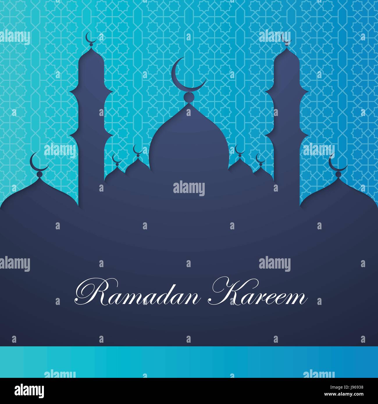 Ramadan Kareem Grußkartenvorlage Stock Vektor