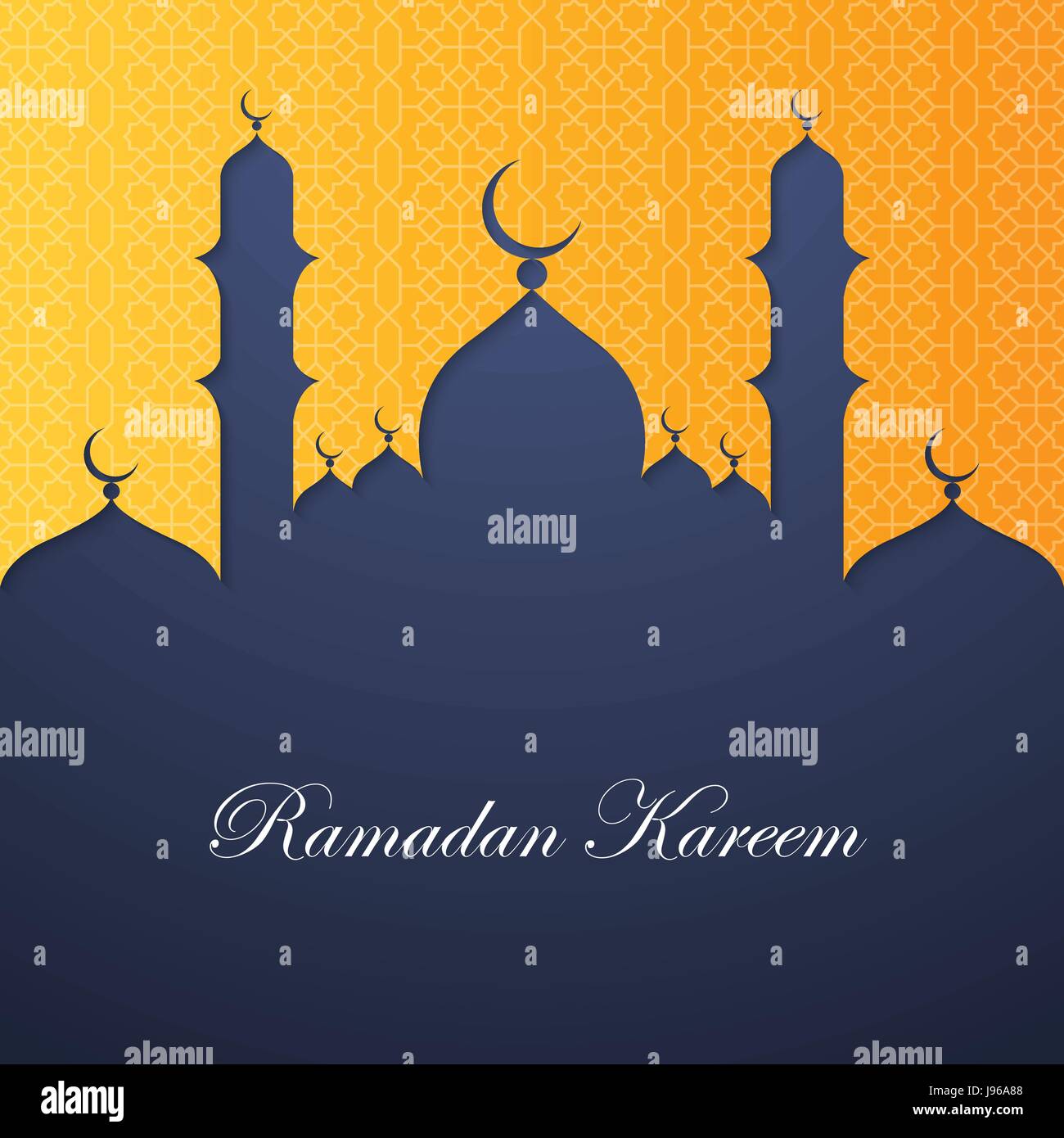 Ramadan Kareem Grußkartenvorlage Stock Vektor