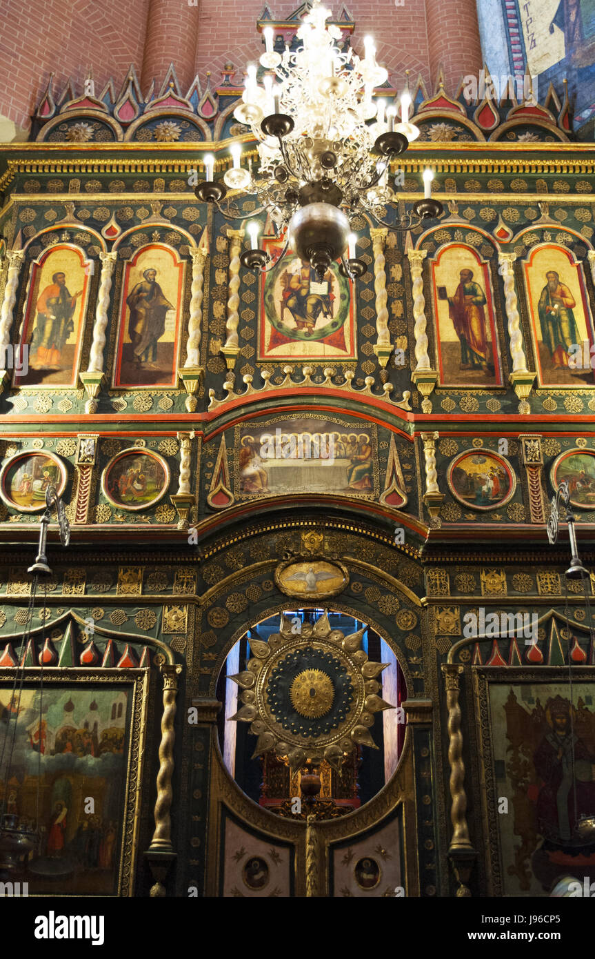 Moskau, Russland: das Innere der Basilius Kathedrale, die weltberühmten orthodoxen Kirche auf dem Roten Platz Stockfoto