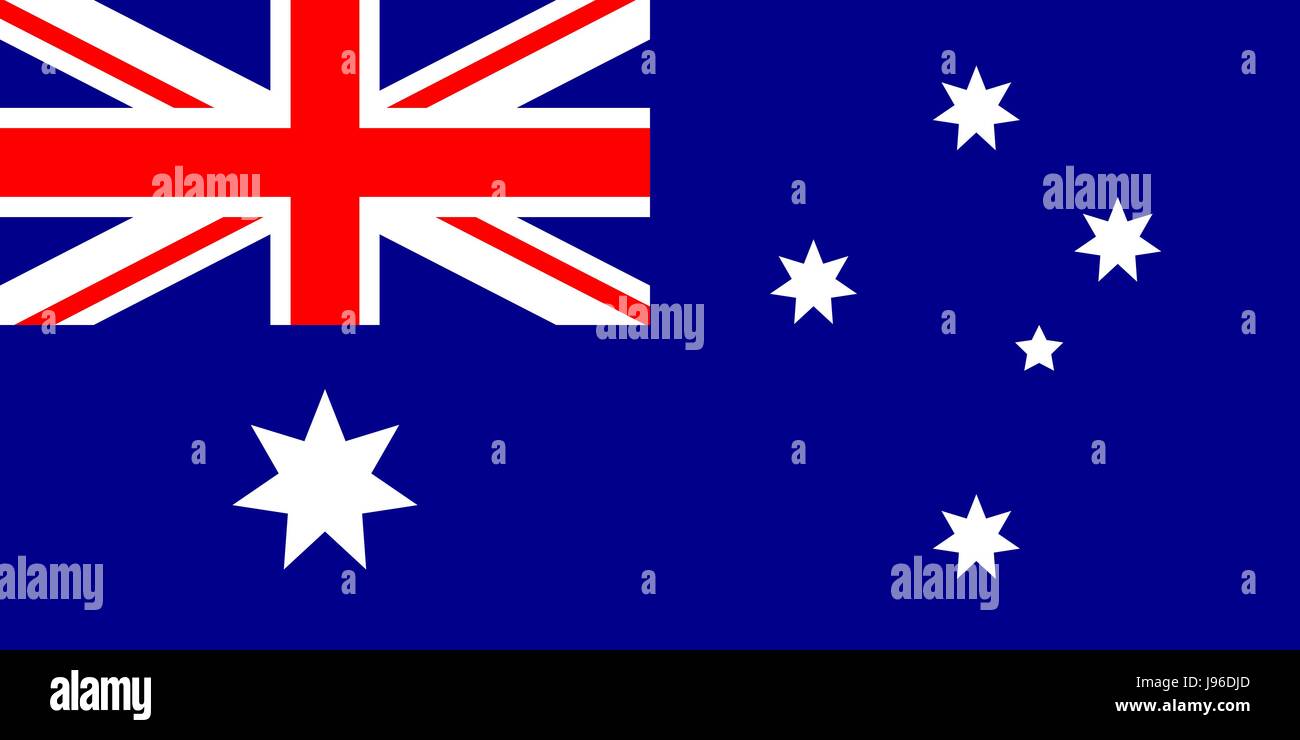 Australien Flagge Vektor-illustration Stock Vektor