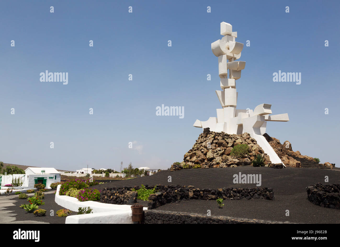 Lanzarote, Kanarische Inseln; Monumento al Campesino, von Cesar Manrique; -Denkmal, ein Restaurant und Museum feiert die ländliche Geschichte Lanzarotes Stockfoto
