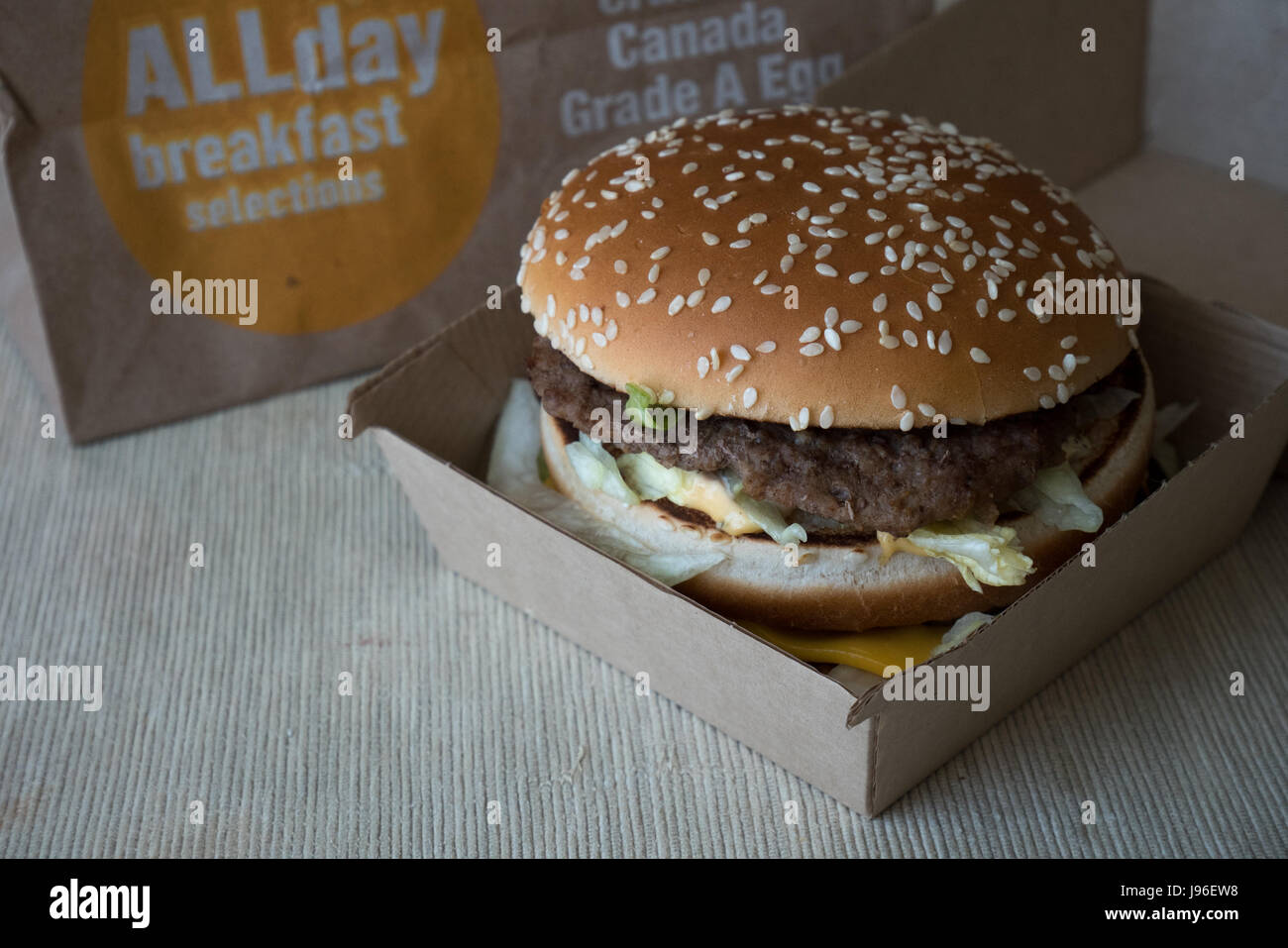 McDonalds-Sandwich-big-mac Stockfoto