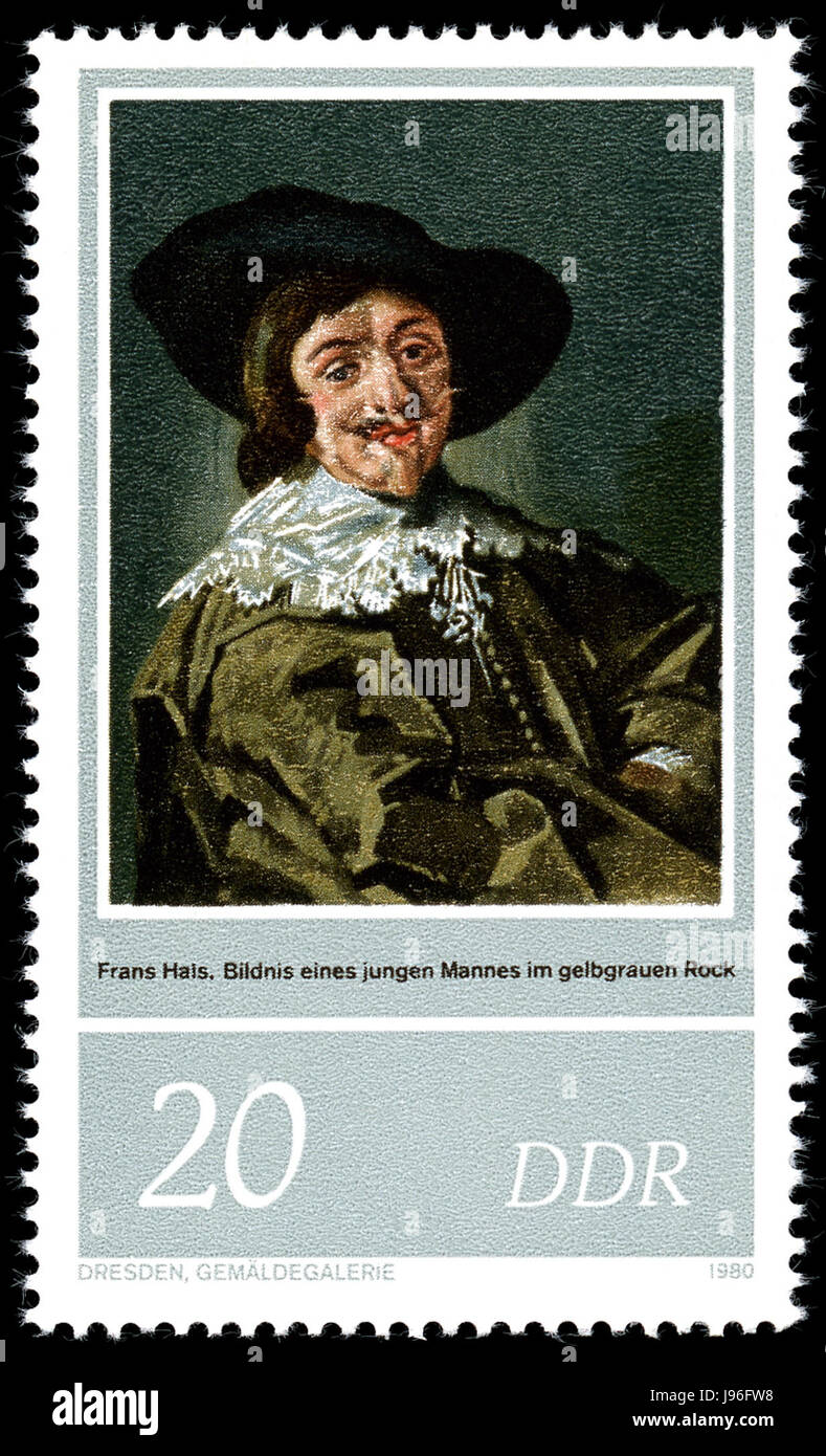 Dieser Stempel, MiNr 2544, wurde 1980 von der Deutschen Demokratischen Republik (DDR) ausgegeben. Briefmarken aus dieser Zeit sind Sammlerstücke und spiegeln die politischen, kulturellen und historischen Themen dieser Zeit wider. Stockfoto