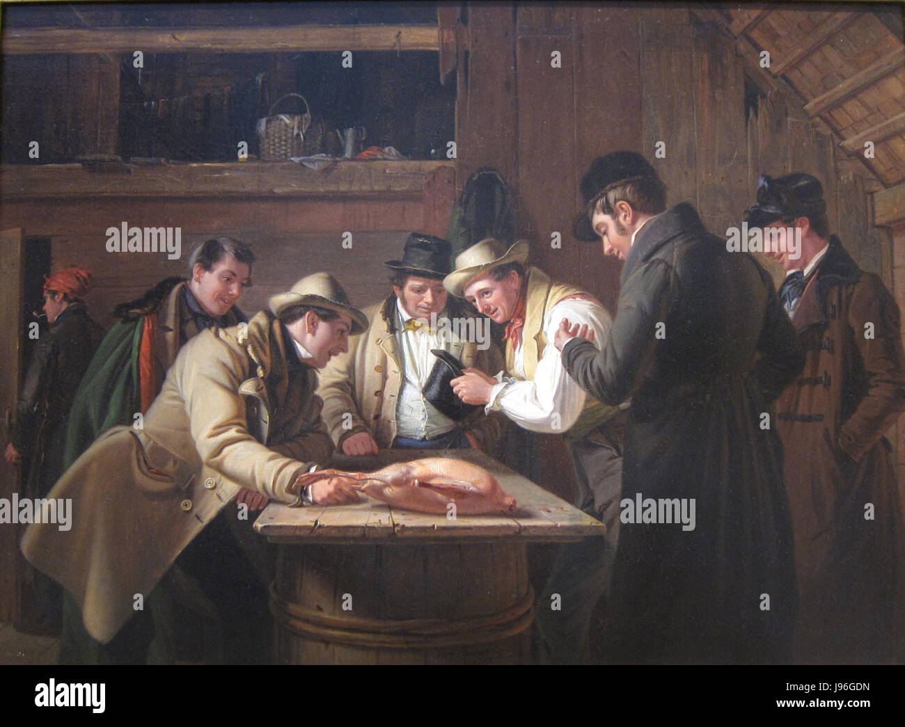 Die Tombola (Verlosung für die Gans) von William Sidney Mount, 1837 Stockfoto