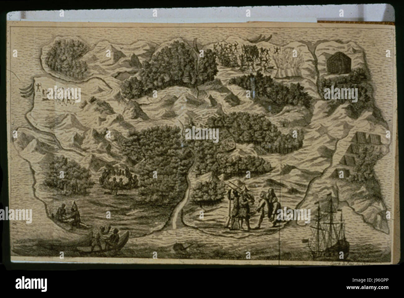 Robinson Crusoe Island ist berühmt für den Schauplatz von Daniel Defoes Roman „Robinson Crusoe“, der Isolation und Überleben auf einer einsamen Insel darstellt. Stockfoto