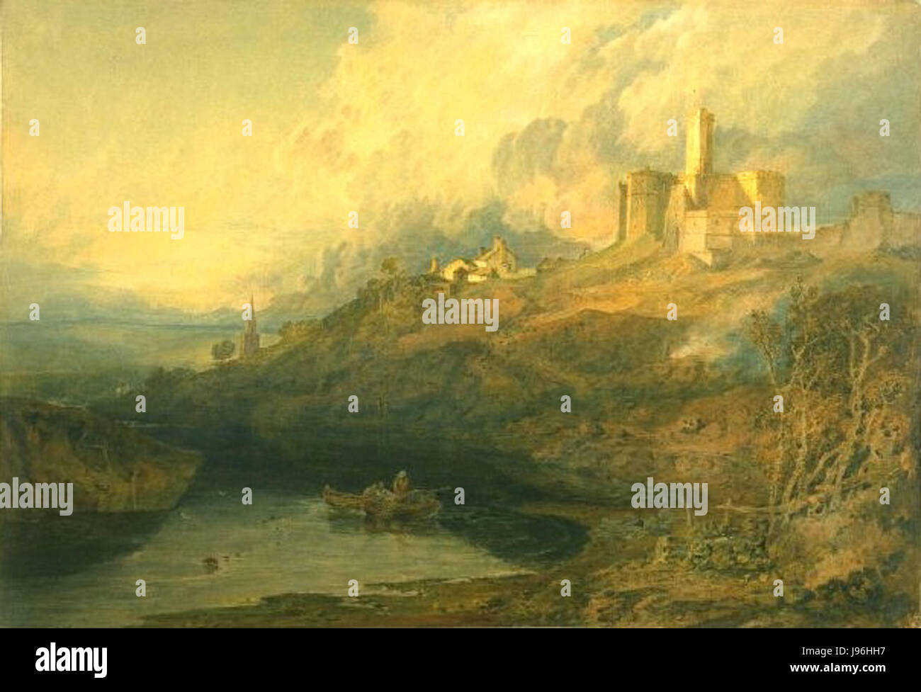Turner Walkworth Burg Stockfoto